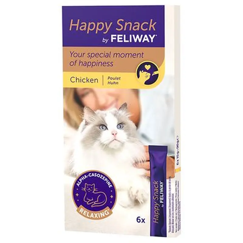 Feliway Happy Snack with Chicken - 6 Sticks (approx. 90g)