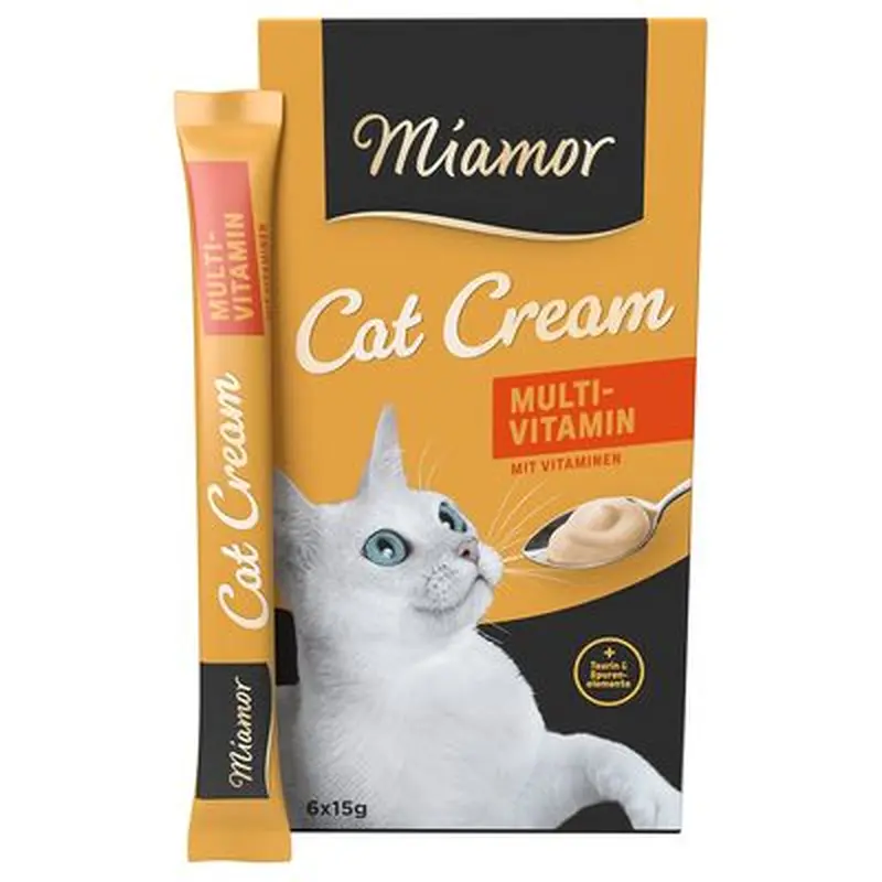 Miamor Cat Snack Multi-Vitamin Cream - 6 x 15g