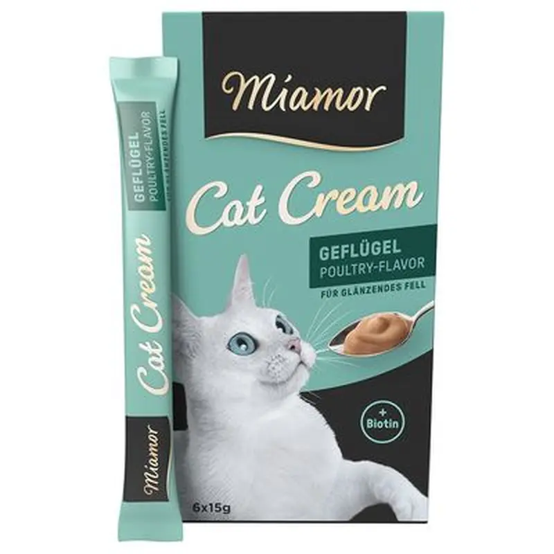 Miamor Cat Snack Poultry-Cream - 6 x 15g