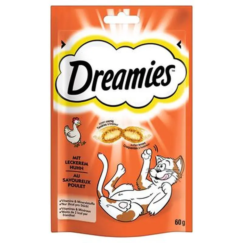 Dreamies Cat Treats 60g - Saver Pack: 3 x with Beef