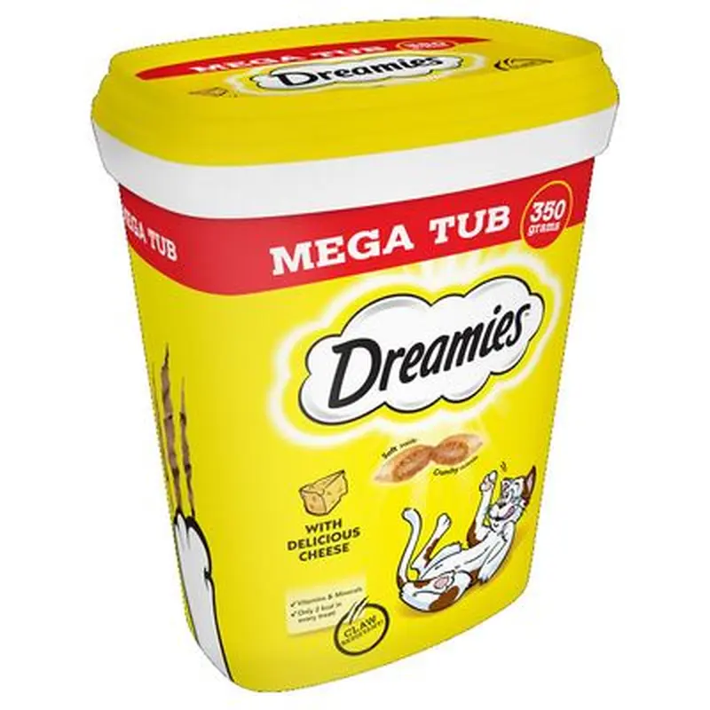 Dreamies Mega Tub - Catnip (350g)