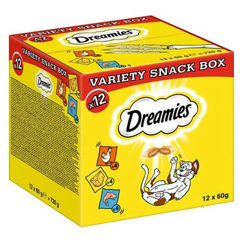 Dreamies Variety Snack Box - 12 x 60g