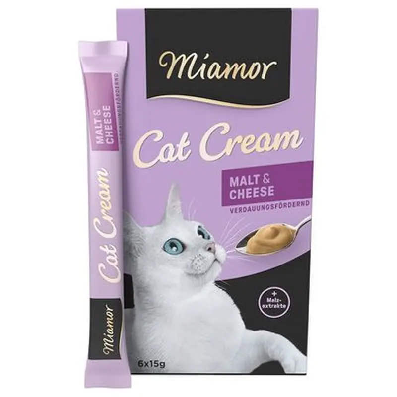 Miamor Cat Snack Malt-Cream & Cheese - 6 x 15g