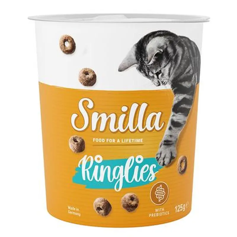 Smilla Ringlies Probiotic Cat Snacks - Saver Pack: 3 x 125g