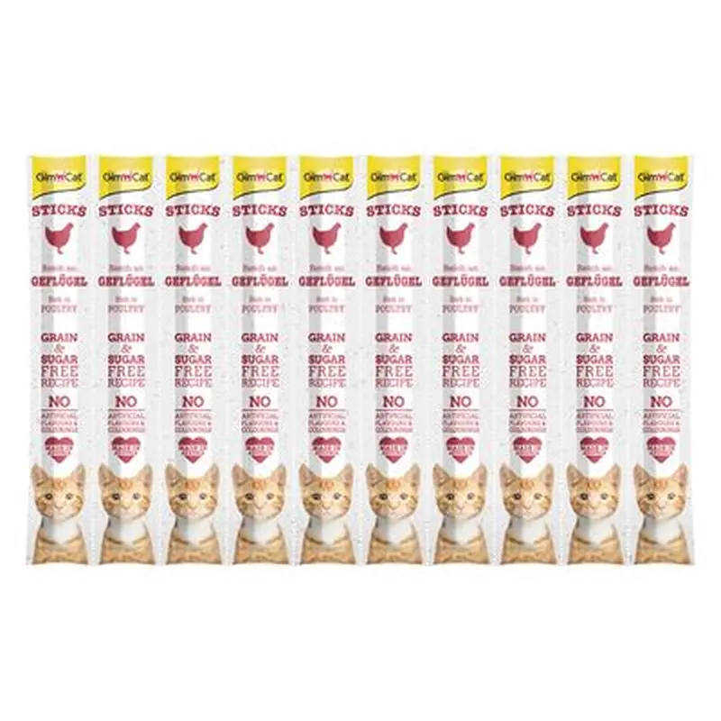 GimCat Sticks - Poultry (10 Sticks)