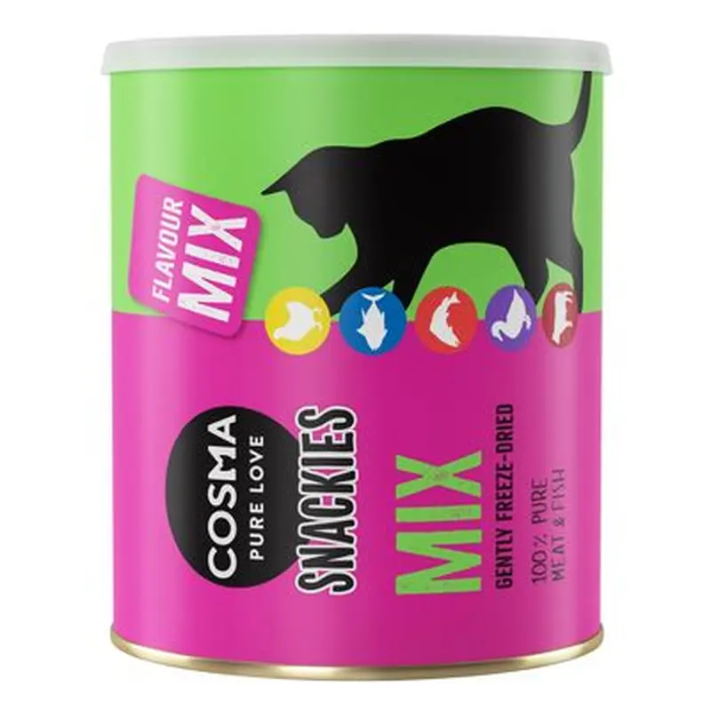 Cosma Snackies Cat Treats - 15% Off! * - Minis Maxi Tube: Mix (130g)