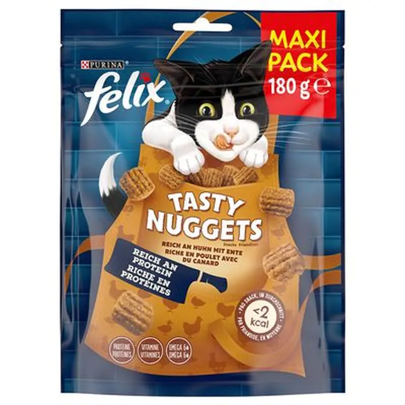 Felix Tasty Nuggets Chicken & Duck - Saver Pack: 2 x 180g