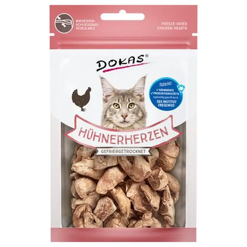 Dokas Freeze-Dried Chicken Hearts - 15g