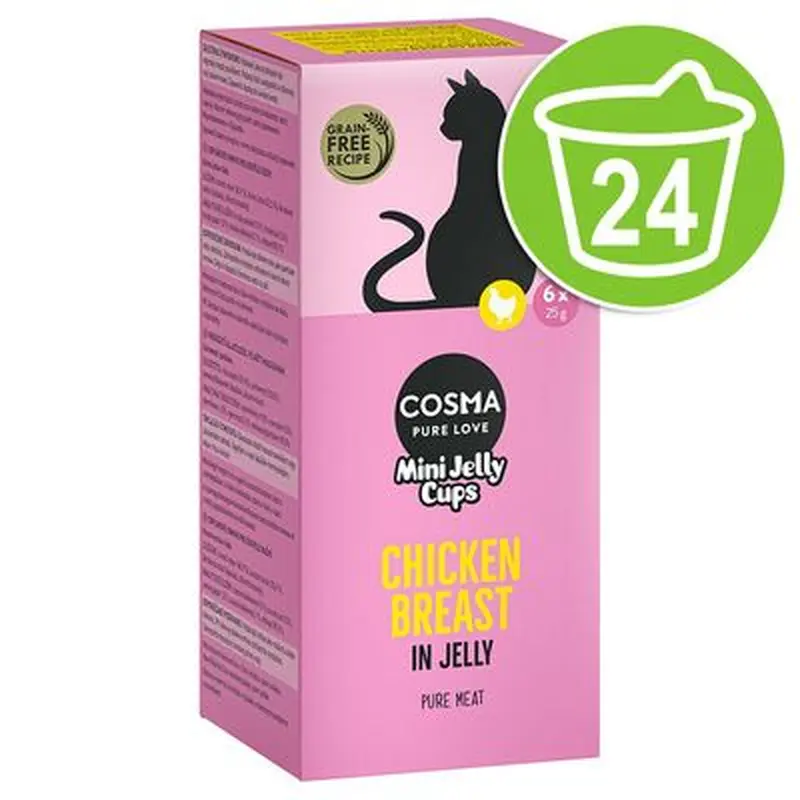 Cosma Mini Jelly Cups Saver Pack 24 x 25g - Mix