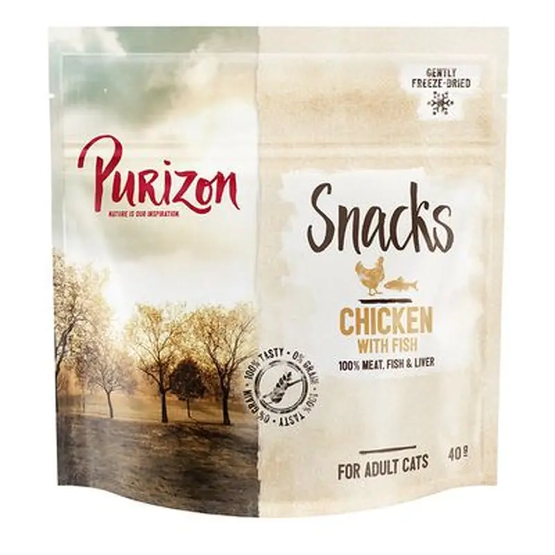 Purizon Cat Snacks - Grain-Free Chicken & Fish - 40g