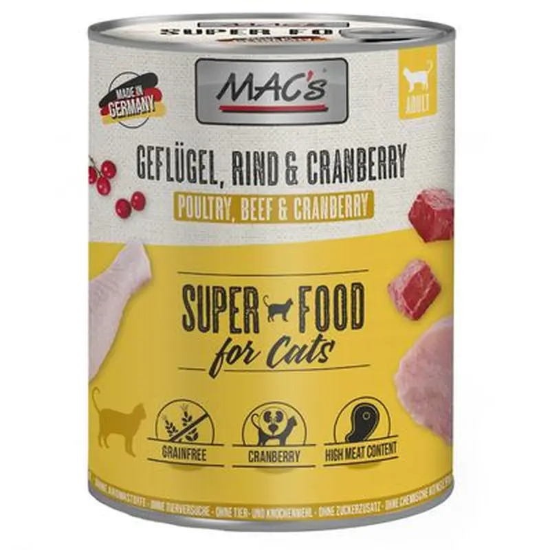 MAC's Cat 6 x 800g - Duck, Rabbit, Beef