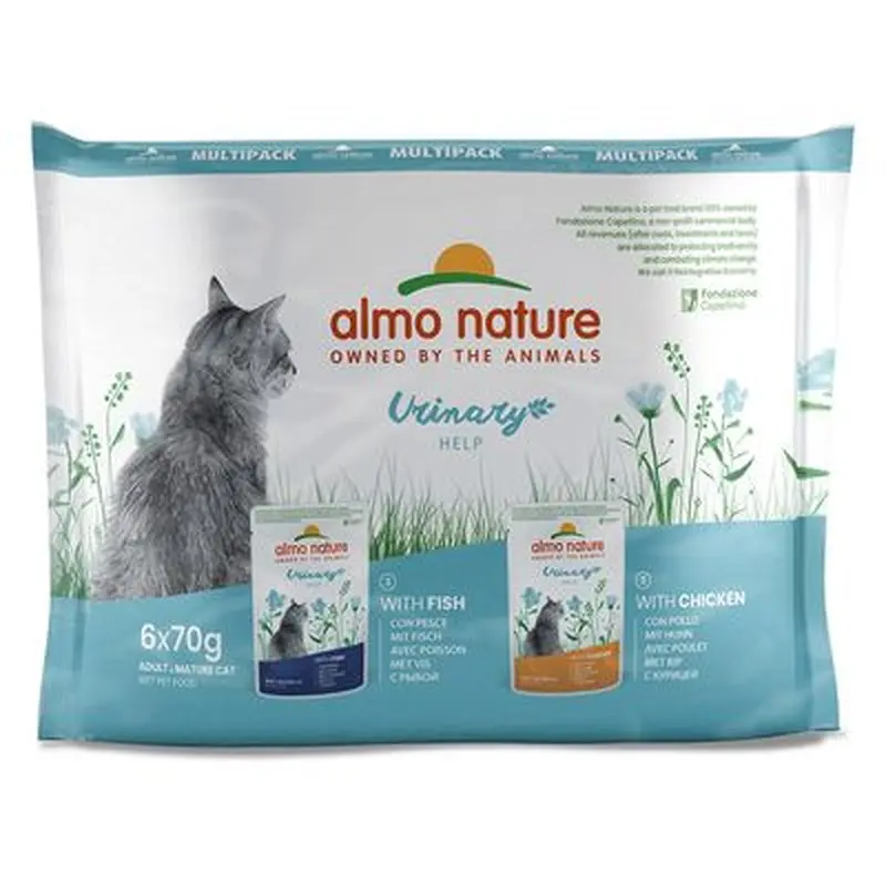 Almo Nature Holistic Urinary Help Pouches 70g - Chicken (6 x 70g)