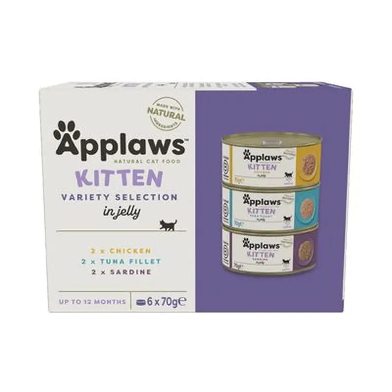 Applaws Kitten Cans 70g - Mixed Pack - 24 x 70g