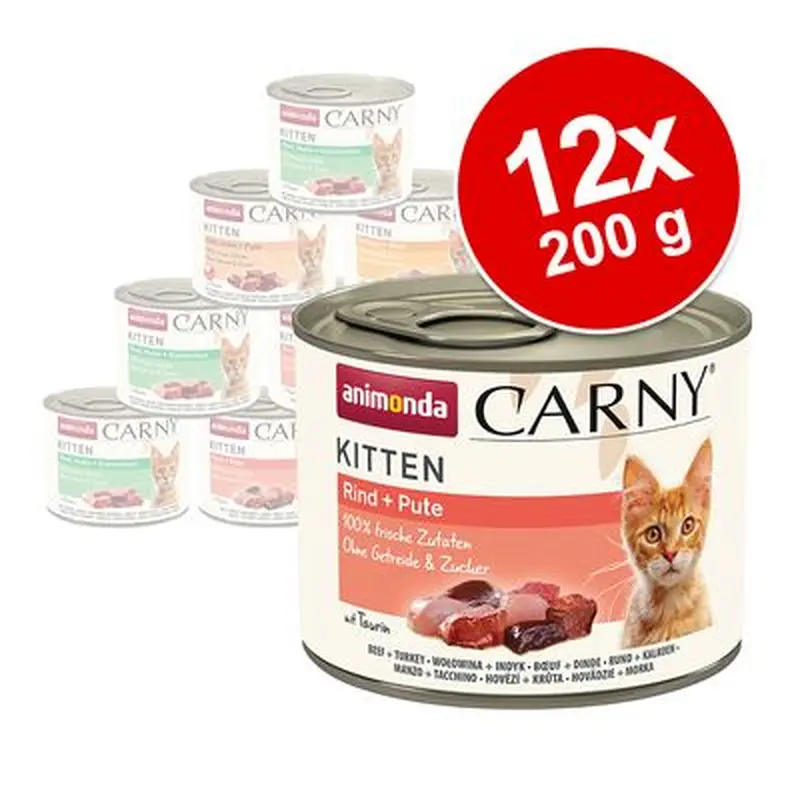 animonda Carny Kitten Mixed Pack 12 x 200g - Mixed Pack (4 Varieties)