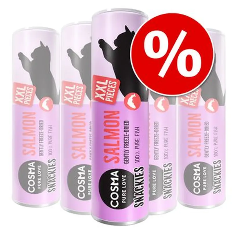 Cosma Snackies XXL Saver Pack - Salmon (5 x 22g)