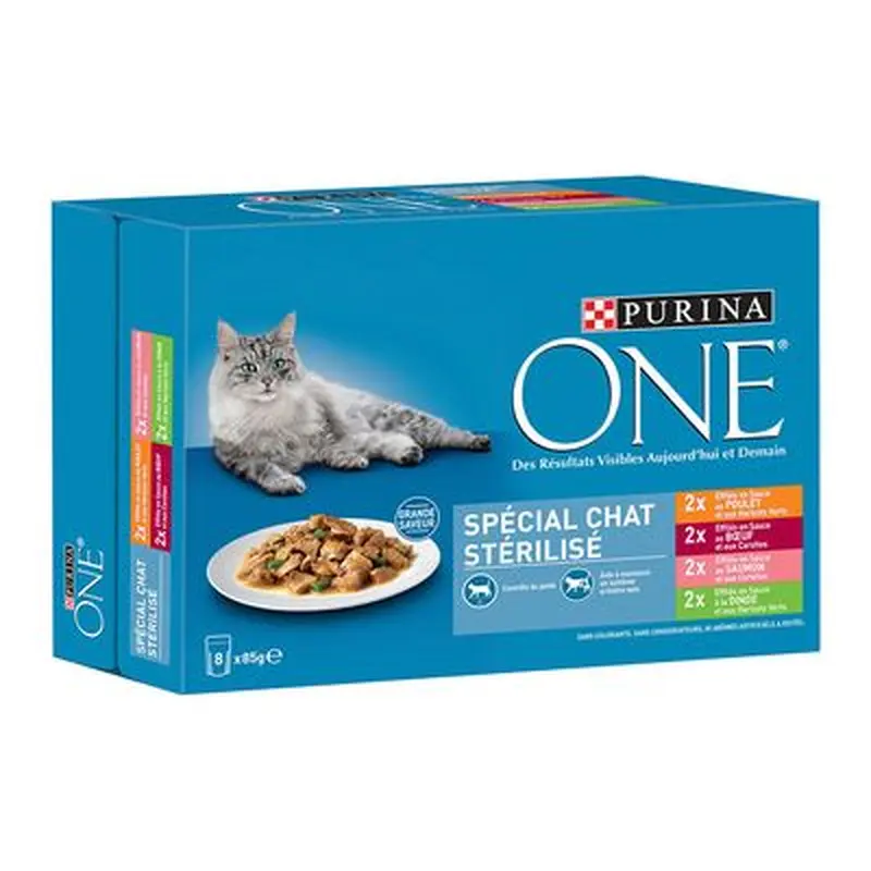 PURINA ONE Sterilised Cat - 8 x 85g