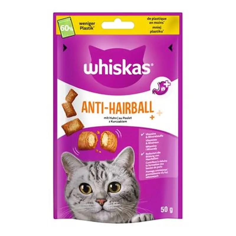 Whiskas Anti-Hairball - Saver Pack: 6 x 50g