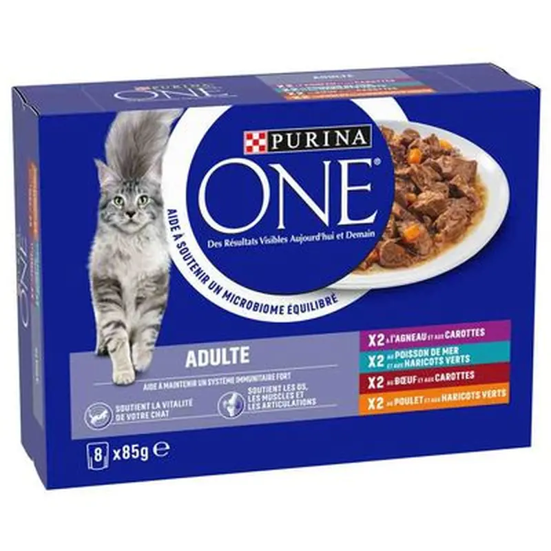 Purina ONE Adult Saver Pack 24 x 85g - Mixed Pack (4 Varieties)