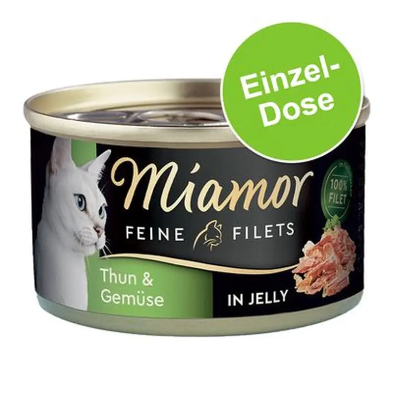Miamor Fine Fillets 1 x 100 g - Skipjack tuna in jelly