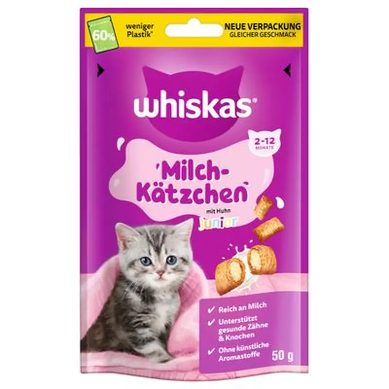 Whiskas Milk Kitten Treats - Saver Pack: 6 x 50g