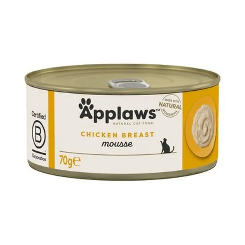 70g Applaws Mousse - Chicken (6 x 70g)