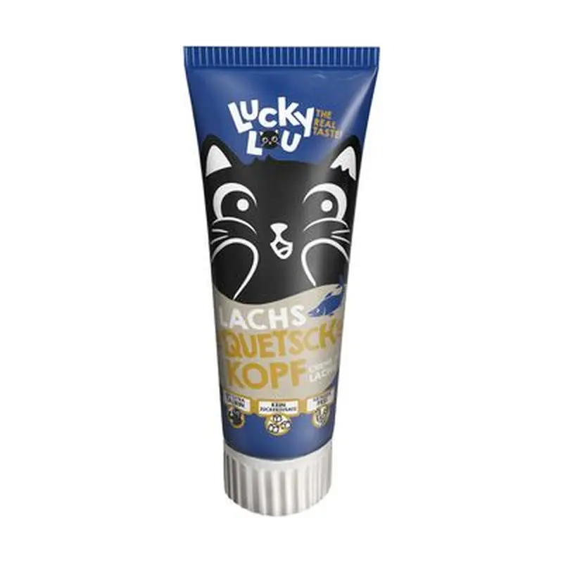 Lucky Lou Salmon Squeezy Treat - Saver Pack: 2 x 75g