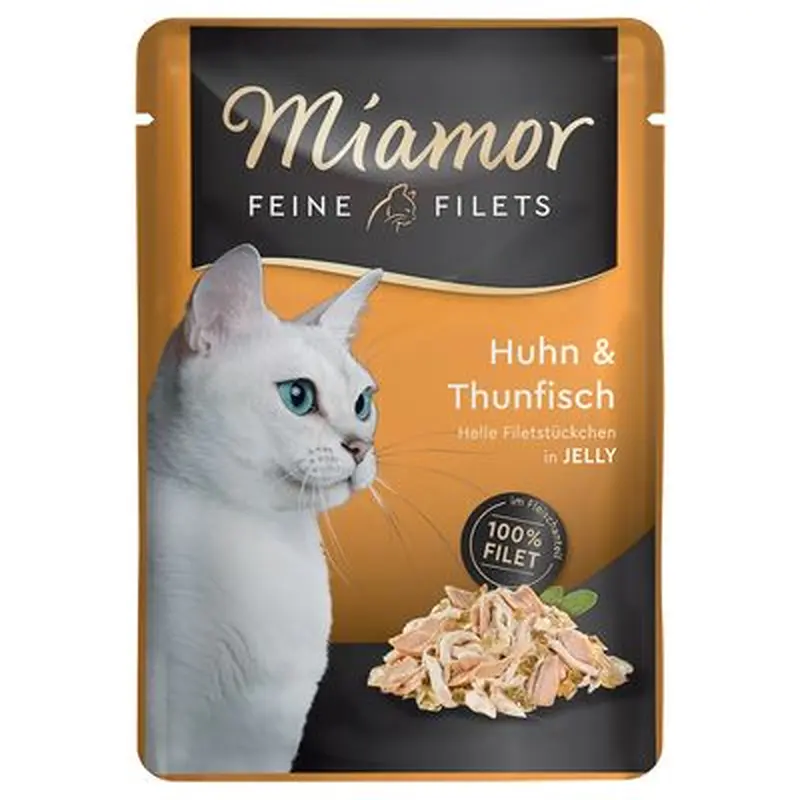 Miamor Fine Fillets 6 x 100g - Tuna & Vegetables