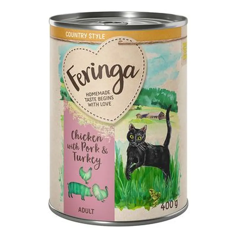 Feringa Country Style Menu 6 x 400g - Chicken with Pork & Beef