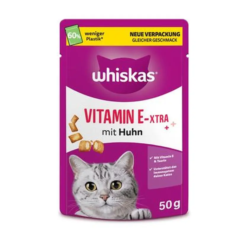 Whiskas Vitamin E-xtra - Saver Pack: 6 x 50g