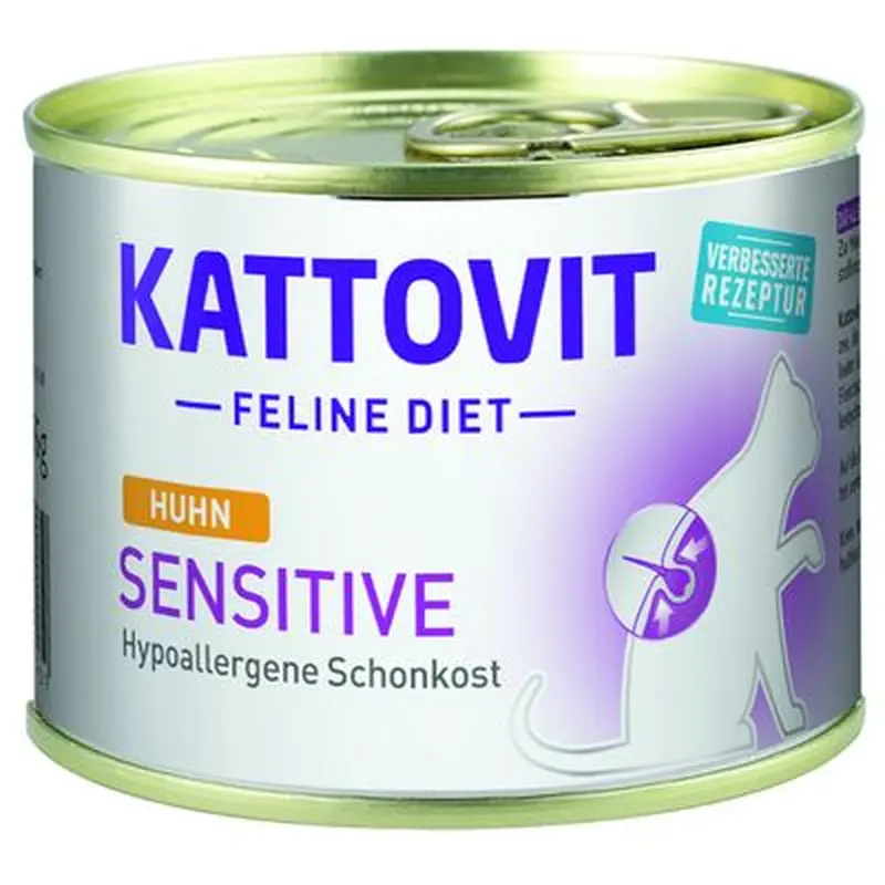 Kattovit Sensitive (Hypoallergenic Food) - Chicken (6 x 185g)