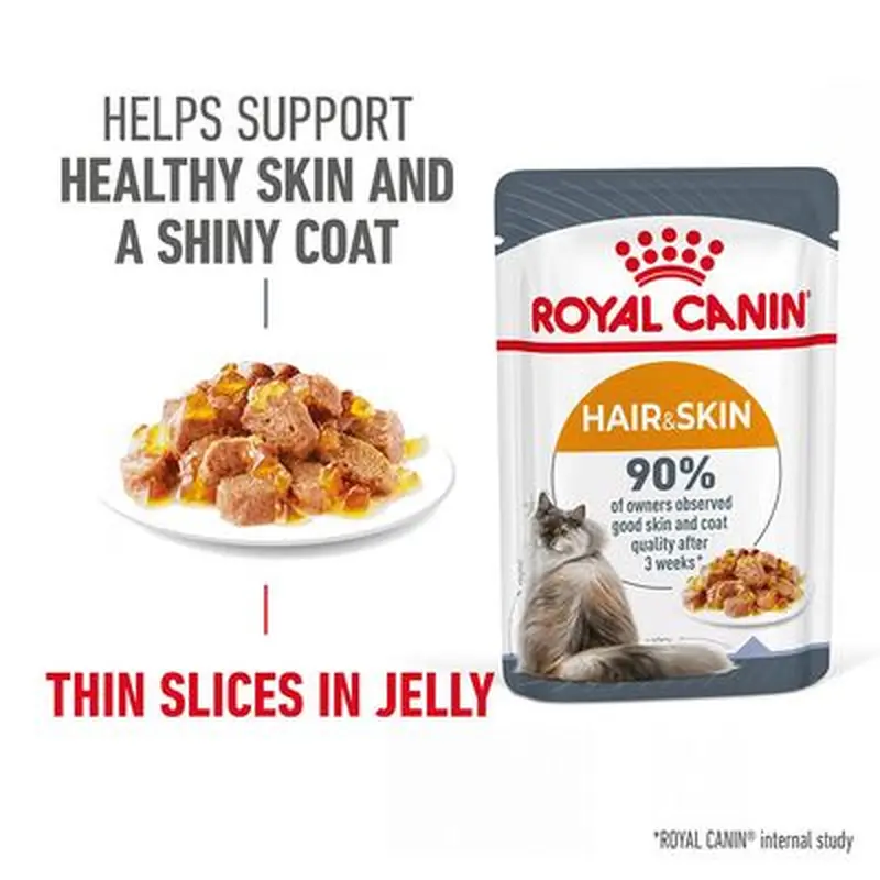 Royal Canin Hair & Skin Care in Jelly - Saver Pack: 24 x 85g