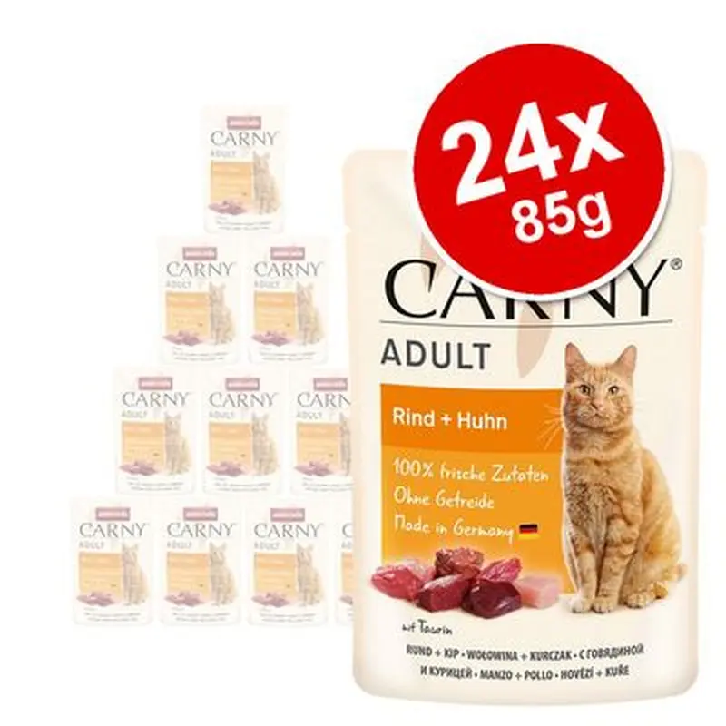 animonda Carny Pouch Saver Pack 24 x 85g - Beef & Chicken