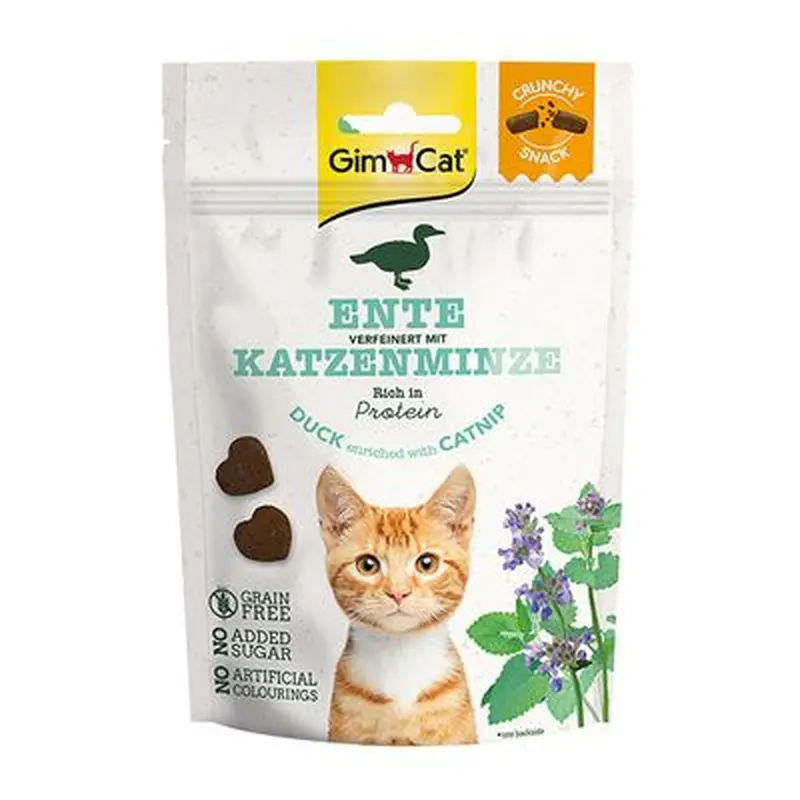 GimCat Crunchy Snacks - Turkey, Duck & Chicken Mix (140g)
