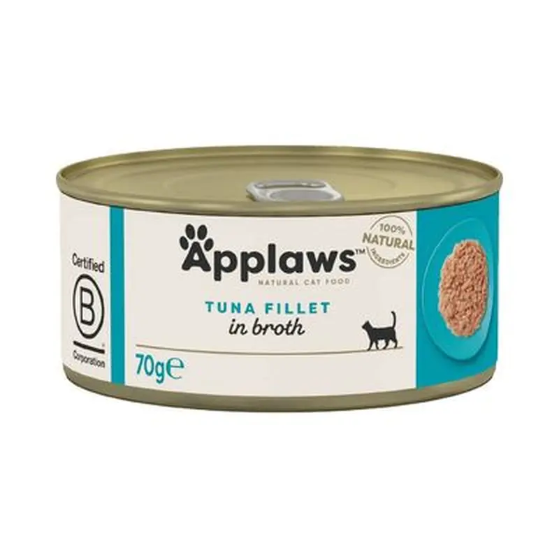 Saver Pack Applaws in broth 48 x 70 g - Tuna fillet