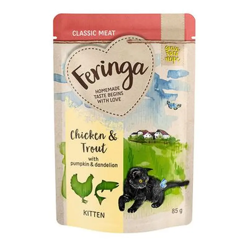 Feringa Classic Meat Menu Kitten Pouches 12 x 85g - Mixed Pack 1: 4 Varieties