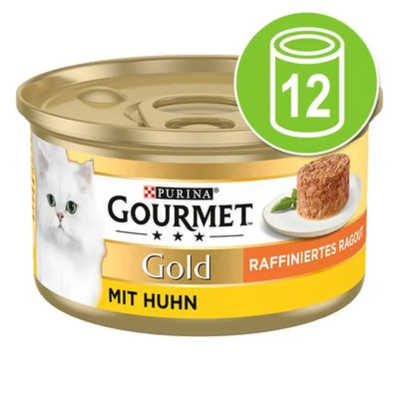 Gourmet Gold Refined Ragout 12 x 85g - Salmon & Pollock