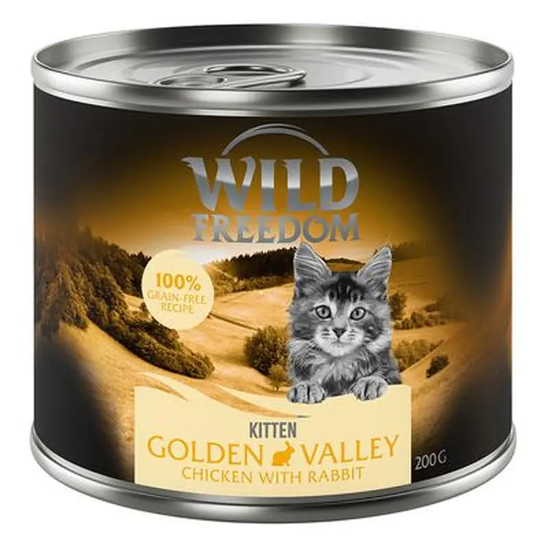 Wild Freedom Kitten 6 x 200g - Wide Country - Veal & Chicken
