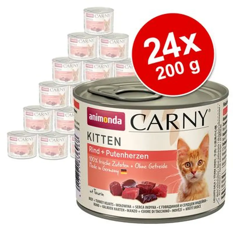 animonda Carny Kitten Saver Pack 24 x 200g - Poultry Cocktail