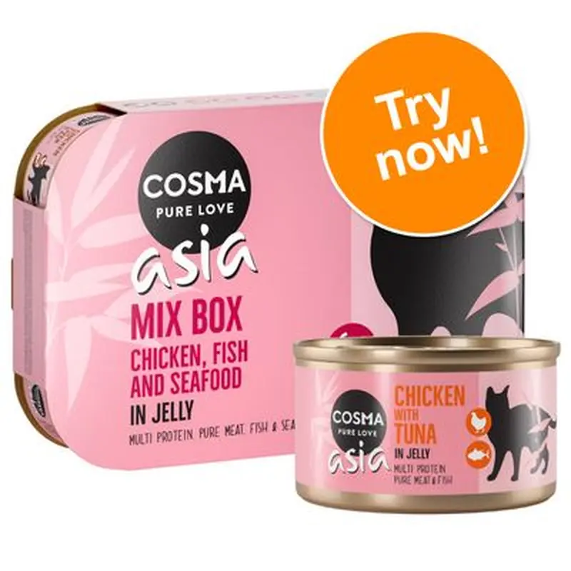 Cosma Asia in Jelly Mixed Trial Packs - 6 x 170g Mixed Pack (4 Varieties)