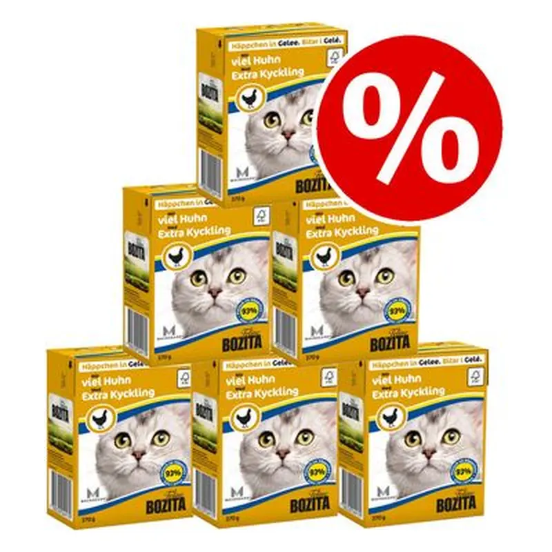 Bozita Chunks in Jelly Saver Pack 18 x 370g - Minced Beef