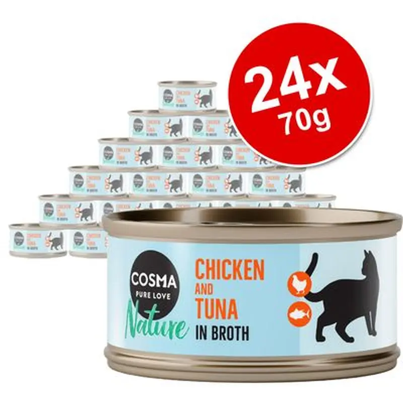 Cosma Nature Saver Pack 24 x 70g - Mix II (6 Varieties)