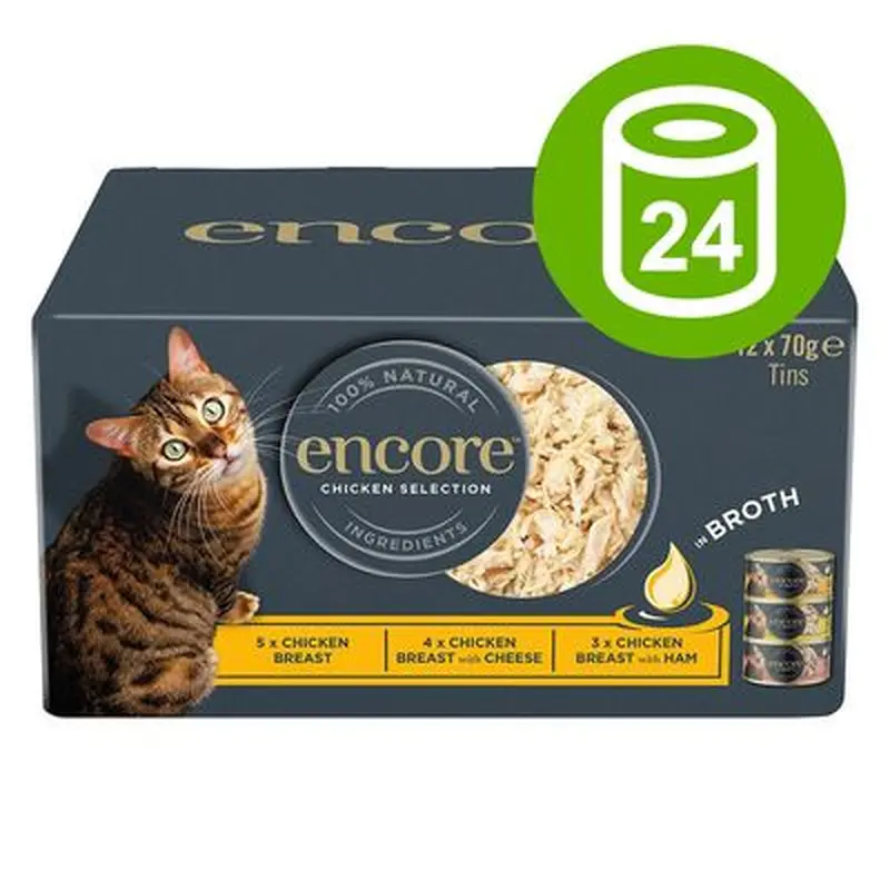 Encore Cans in Broth Saver Pack 24 x 70g - Fish Selection
