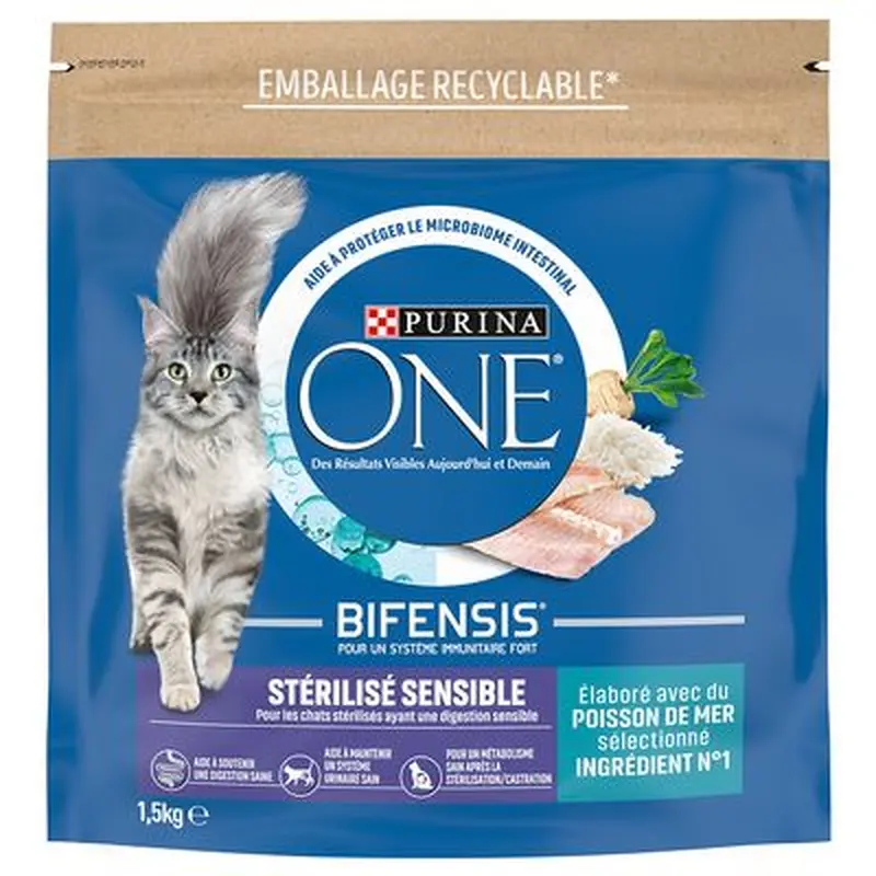 PURINA ONE SterilCat Sensitive Ocean Fish - 1.5kg