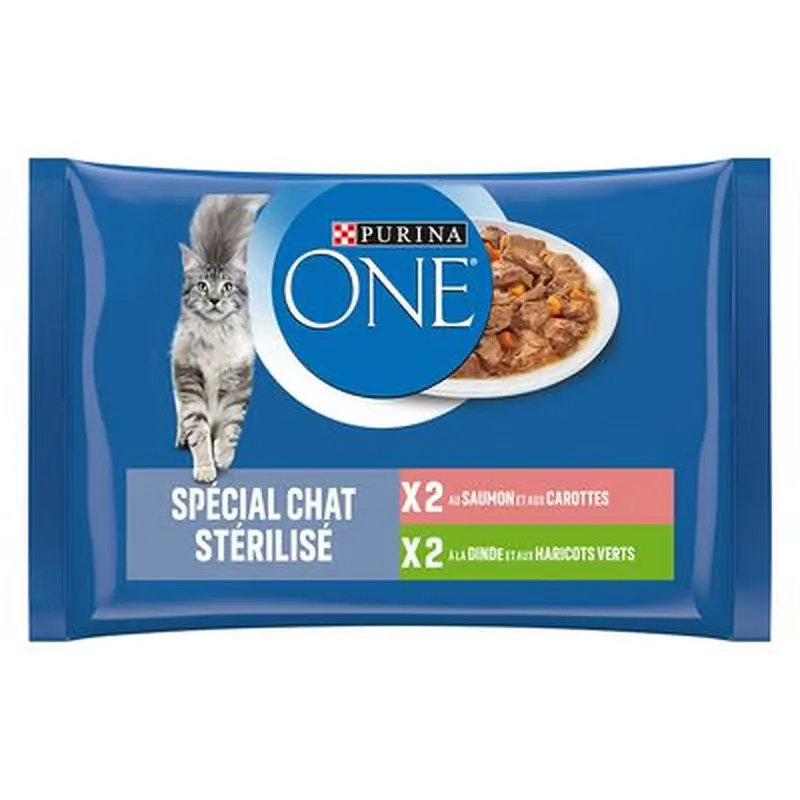 PURINA ONE Sterilised - Chicken & Beef (4 x 85g)