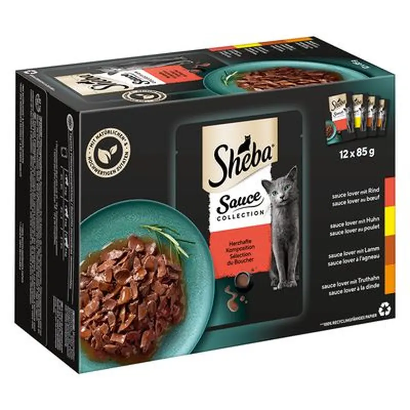 Sheba Pouches Select Slices in Gravy Saver Pack 96 x 85g - Poultry Collection in Gravy