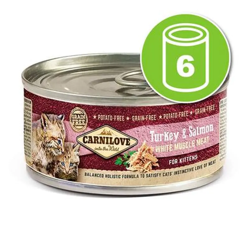 Carnilove Kitten 6 x 100 g kitten pack - turkey, salmon