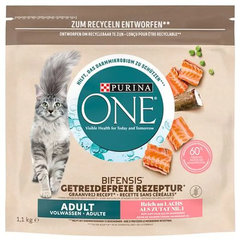 PURINA ONE Grain Free Adult Salmon - 1.1kg