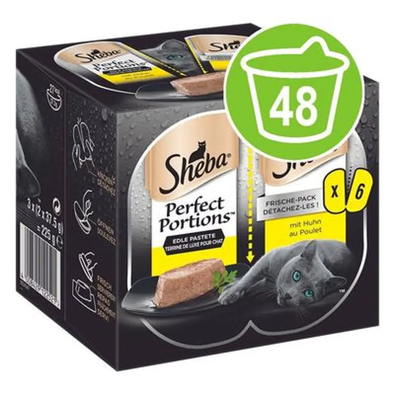 Sheba Perfect Portions Saver Pack 48 x 37.5g - Turkey in Gravy
