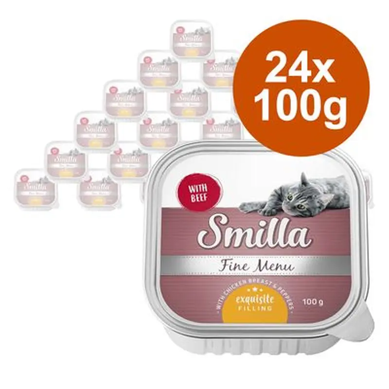 Smilla Fine Menu Exquisite Filling Saver Pack: 24 x 100g - Mixed Pack (4 Varieties)