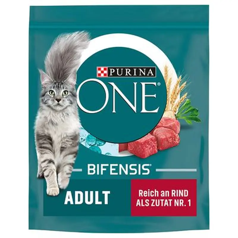 PURINA ONE Adult Beef & Whole Grain Cereals - Saver Pack: 3 x 750 g